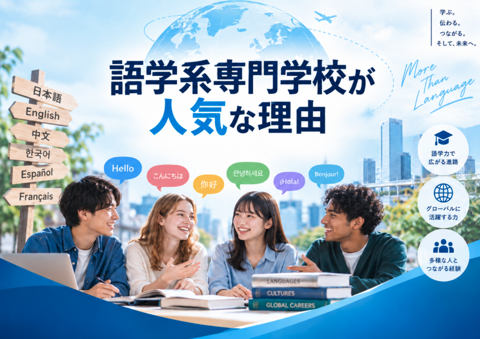 なぜ語学系の専門学校が人気？